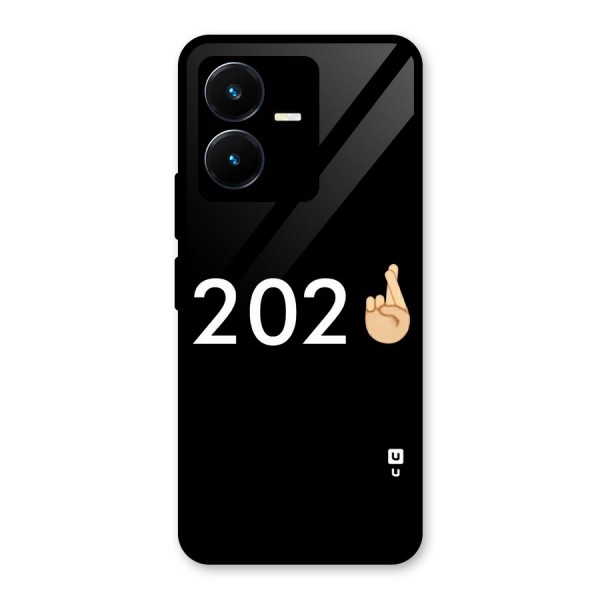 2021 Fingers Crossed Glass Back Case for Vivo Y22