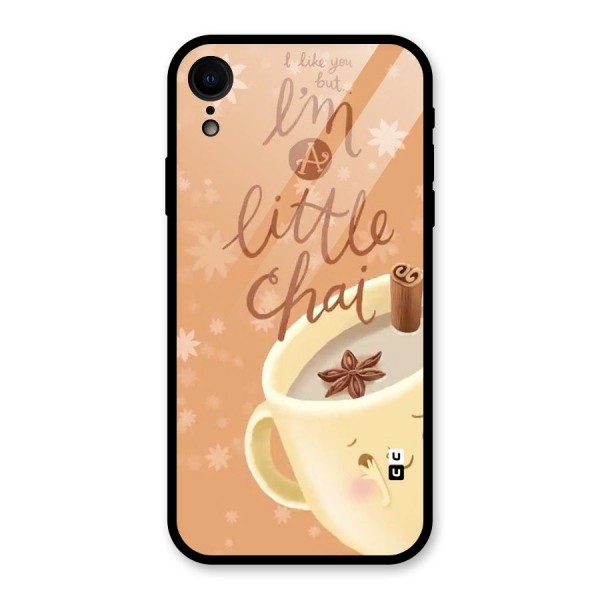 A Little Chai Glass Back Case for XR