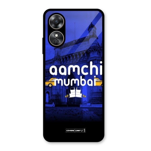 Aamchi Mumbai Glass Back Case for Oppo A17