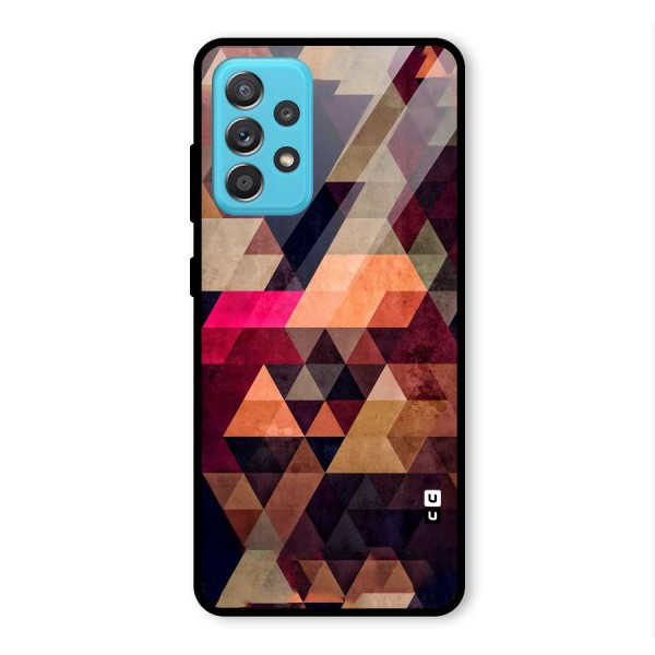 Abstract Beauty Triangles Glass Back Case for Galaxy A52s 5G