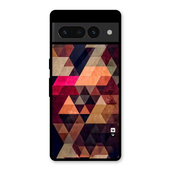 Abstract Beauty Triangles Glass Back Case for Google Pixel 7 Pro