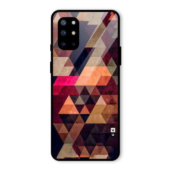 Abstract Beauty Triangles Glass Back Case for OnePlus 8T