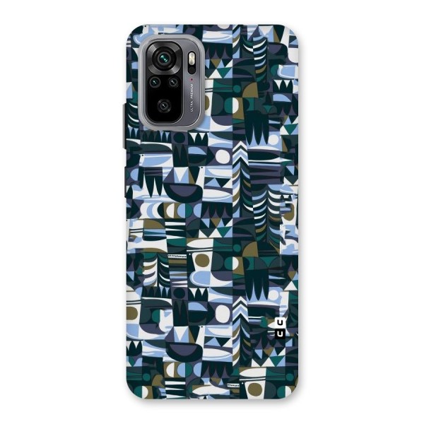 Abstract Blues Back Case for Redmi Note 10