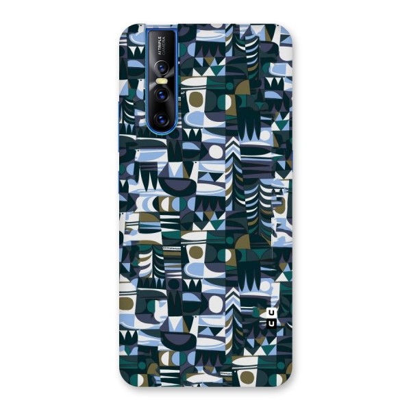 Abstract Blues Back Case for Vivo V15 Pro