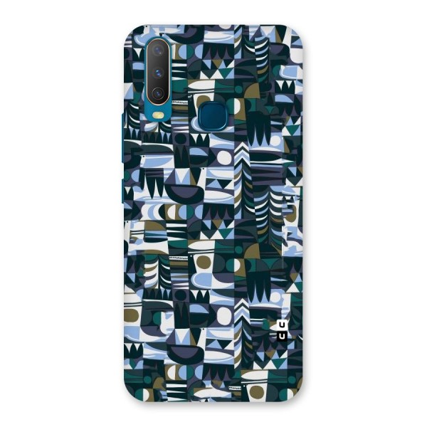 Abstract Blues Back Case for Vivo Y12