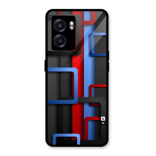 Abstract Box Glass Back Case for Oppo K10 (5G)