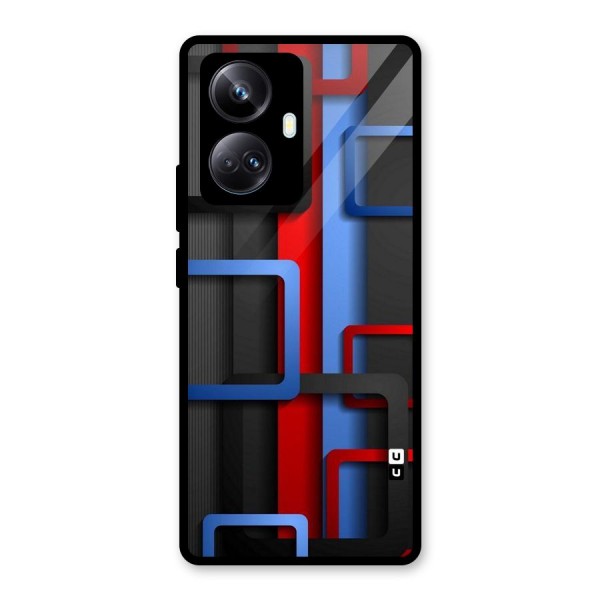 Abstract Box Glass Back Case for Realme 10 Pro Plus