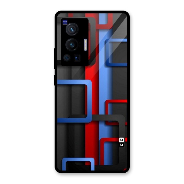 Abstract Box Glass Back Case for Vivo X70 Pro