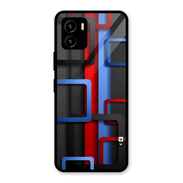 Abstract Box Glass Back Case for Vivo Y15s