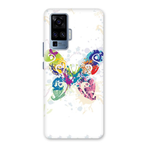 Abstract Butterfly Back Case for Vivo X50 Pro