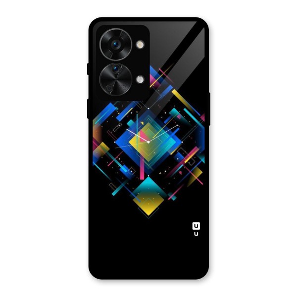 Abstract Clock Glass Back Case for OnePlus Nord 2T