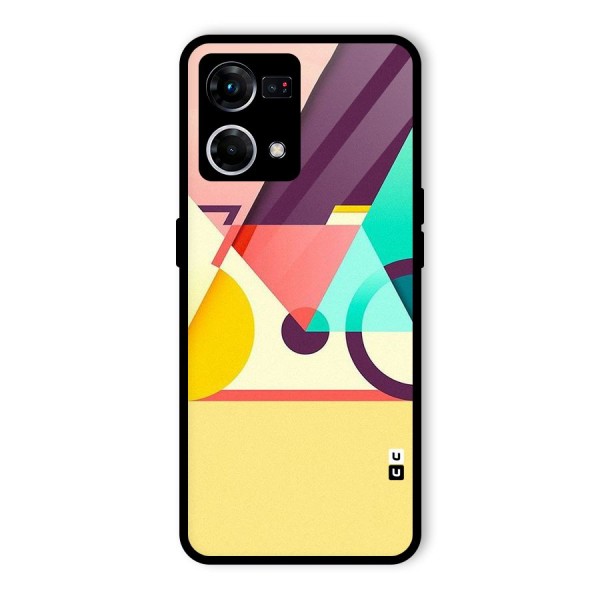 Abstract Cycle Glass Back Case for Oppo F21s Pro 4G