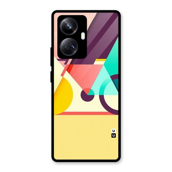 Abstract Cycle Glass Back Case for Realme 10 Pro Plus