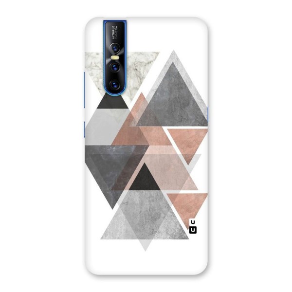 Abstract Diamond Pink Design Back Case for Vivo V15 Pro