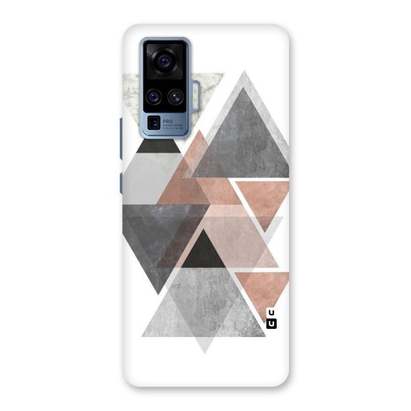 Abstract Diamond Pink Design Back Case for Vivo X50 Pro