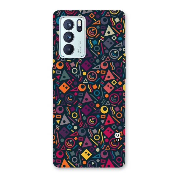 Abstract Figures Back Case for Oppo Reno6 Pro 5G