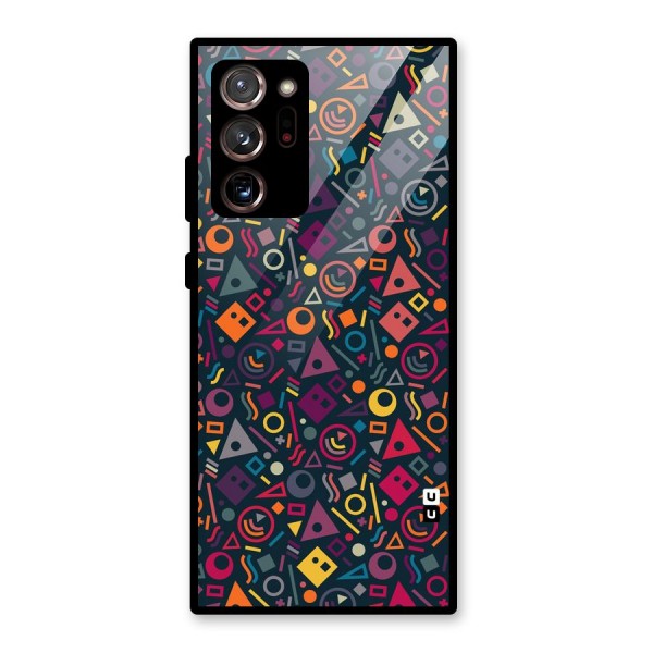 Abstract Figures Glass Back Case for Galaxy Note 20 Ultra