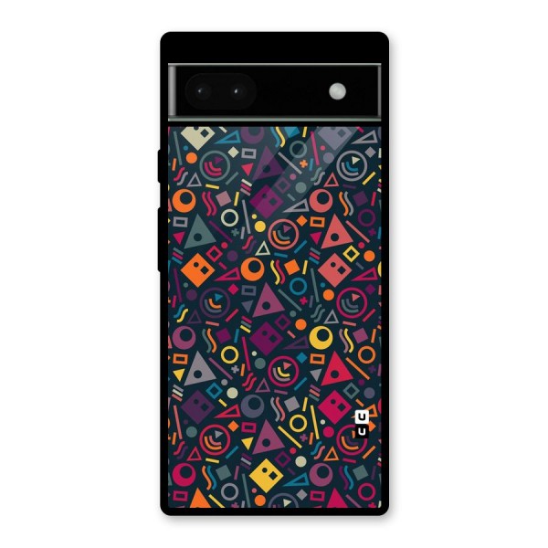 Abstract Figures Glass Back Case for Google Pixel 6a