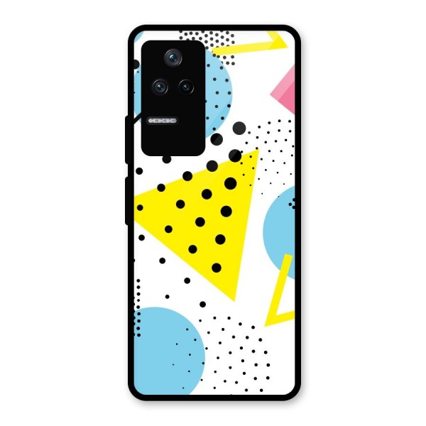 Abstract Geometry Glass Back Case for Poco F4 5G