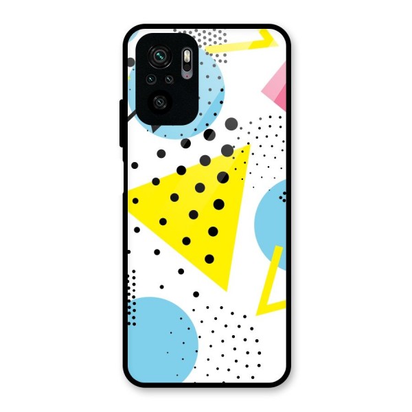 Abstract Geometry Glass Back Case for Redmi Note 10