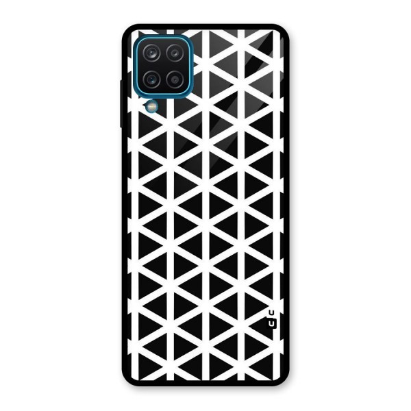 Abstract Geometry Maze Glass Back Case for Galaxy A12