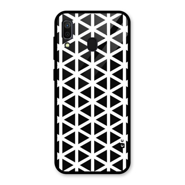 Abstract Geometry Maze Glass Back Case for Galaxy A30