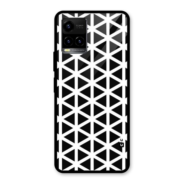 Abstract Geometry Maze Glass Back Case for Vivo Y21 2021