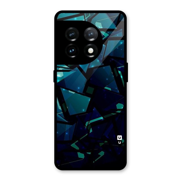 Abstract Glass Design Glass Back Case for OnePlus 11