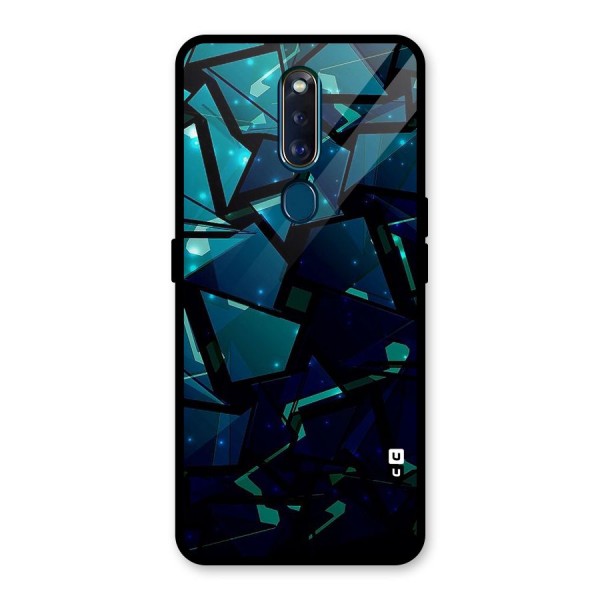 Abstract Glass Design Glass Back Case for Oppo F11 Pro