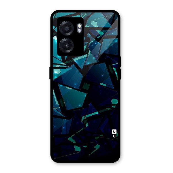 Abstract Glass Design Glass Back Case for Oppo K10 (5G)