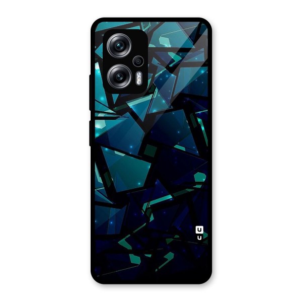 Abstract Glass Design Glass Back Case for Redmi K50i