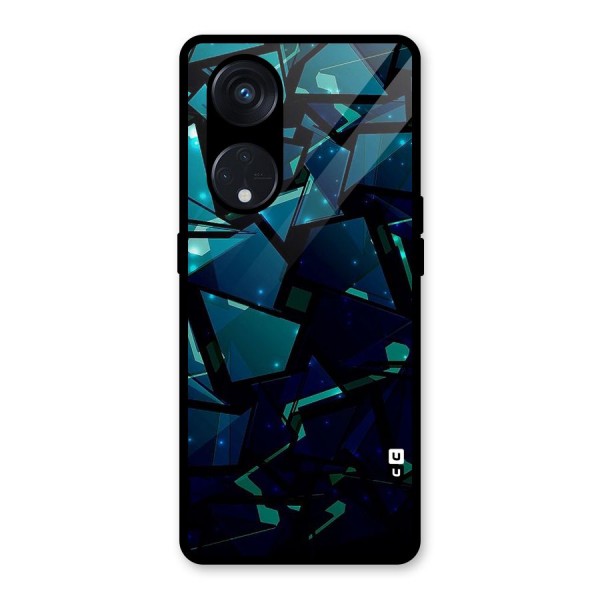 Abstract Glass Design Glass Back Case for Reno8 T 5G