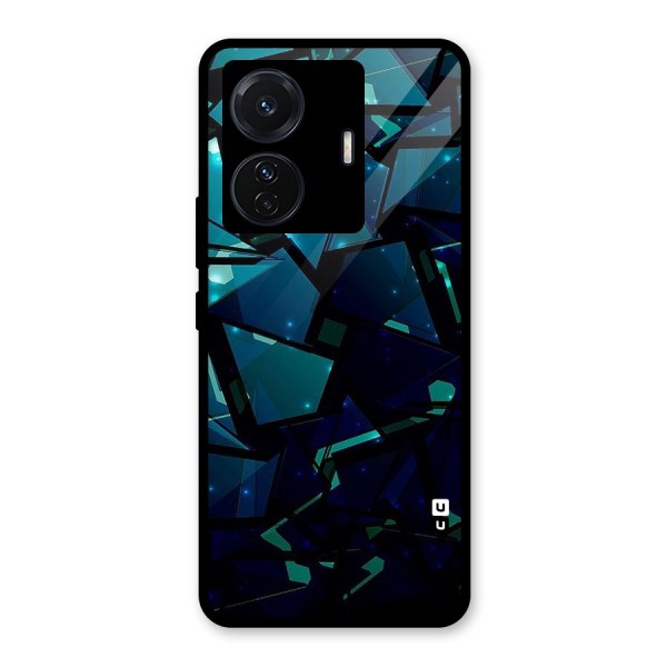 Abstract Glass Design Glass Back Case for Vivo T1 Pro