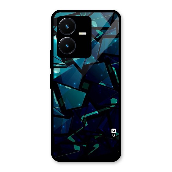 Abstract Glass Design Glass Back Case for Vivo Y22