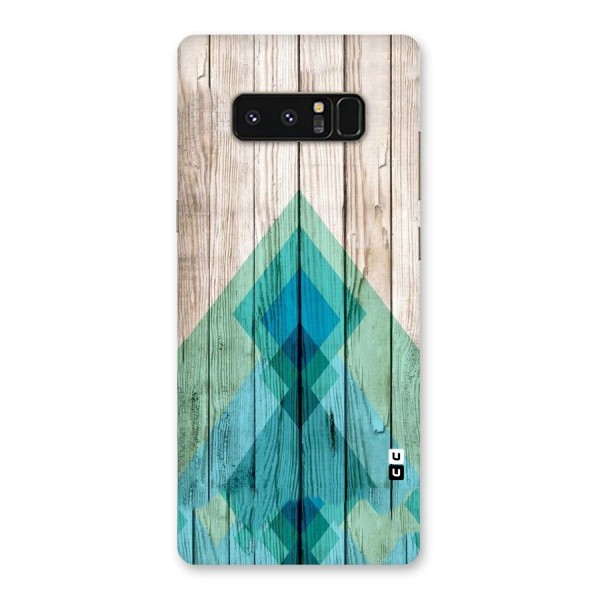 Abstract Green And Wood Back Case for Galaxy Note 8