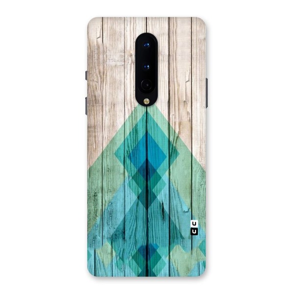 Abstract Green And Wood Back Case for OnePlus 8