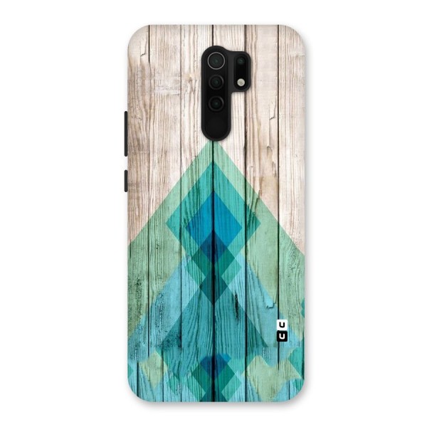 Abstract Green And Wood Back Case for Poco M2