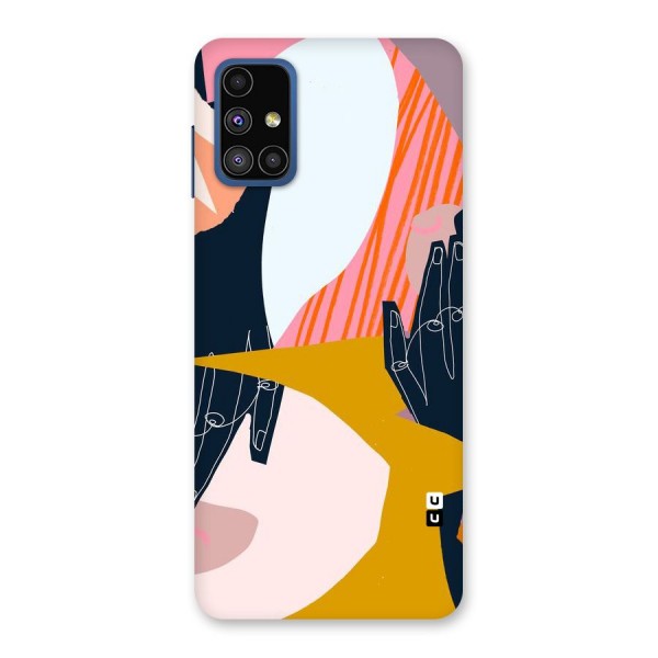 Abstract Hands Back Case for Galaxy M51