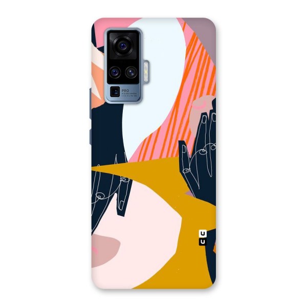 Abstract Hands Back Case for Vivo X50 Pro