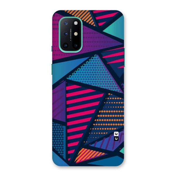 Abstract Lines Polka Back Case for OnePlus 8T