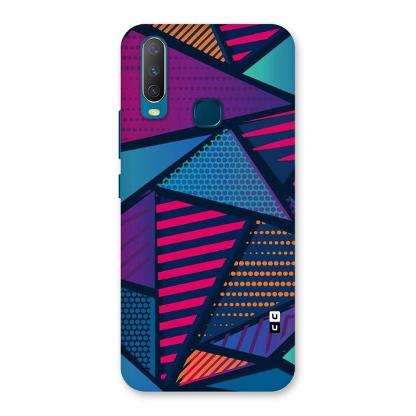 Abstract Lines Polka Back Case for Vivo Y15