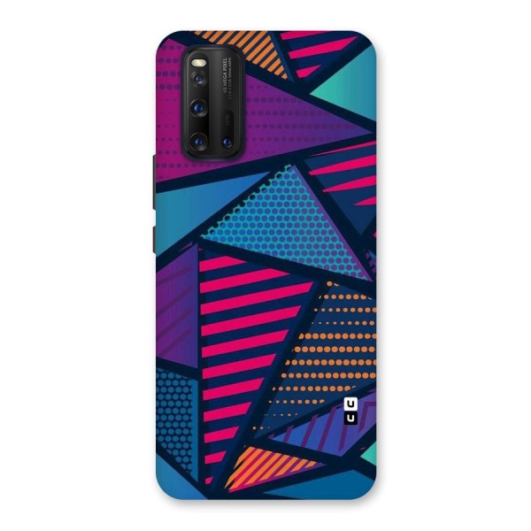 Abstract Lines Polka Back Case for Vivo iQOO 3