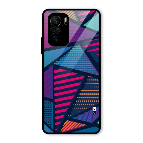 Abstract Lines Polka Glass Back Case for Mi 11x