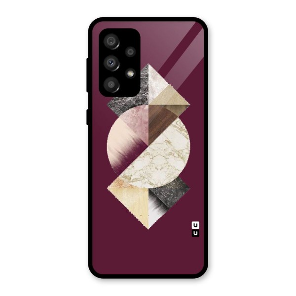 Abstract Marble Pattern Glass Back Case for Galaxy A32