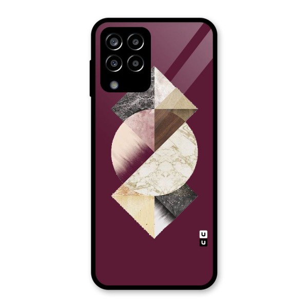 Abstract Marble Pattern Glass Back Case for Galaxy M33