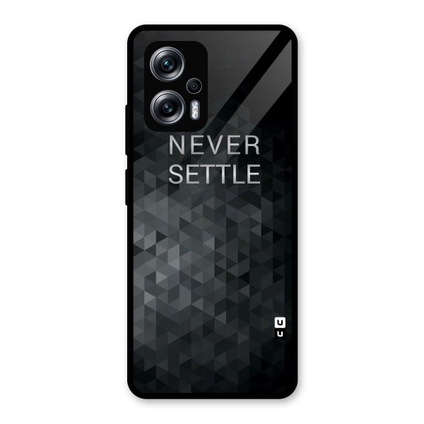 Abstract No Settle Glass Back Case for Redmi K50i