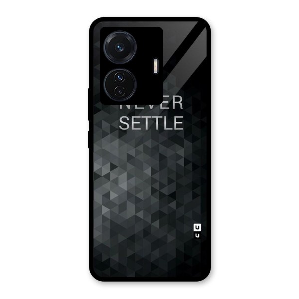 Abstract No Settle Glass Back Case for Vivo T1 Pro