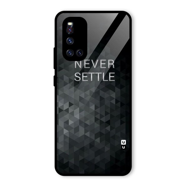 Abstract No Settle Glass Back Case for Vivo V19