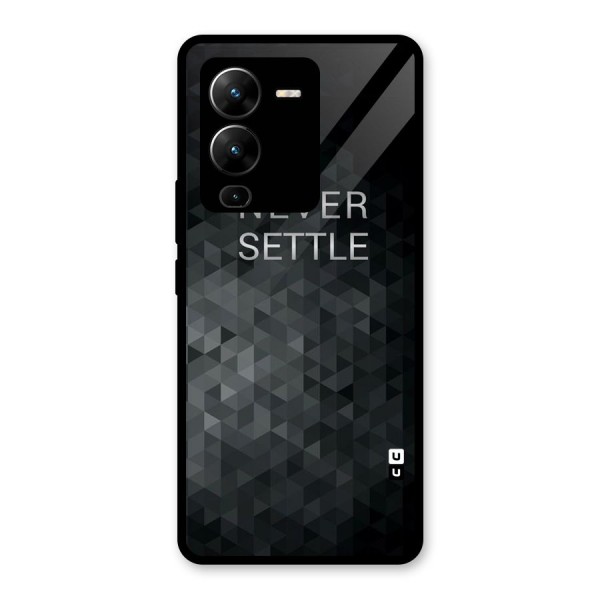 Abstract No Settle Glass Back Case for Vivo V25 Pro