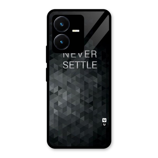 Abstract No Settle Glass Back Case for Vivo Y22